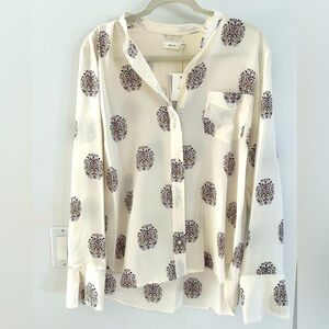 NWT ALC silk blouse. Button down.